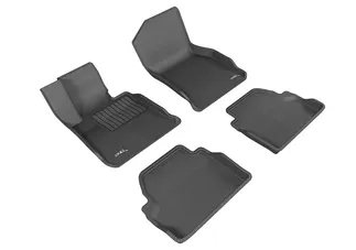 3D MAXpider Kagu 1st & 2nd Row Floormats For 14-20 BMW 4 Series F32 - Black